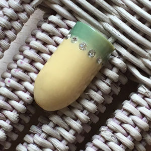 Celluloid & Rhinestone Bullet Scatter Pin VINTAGE